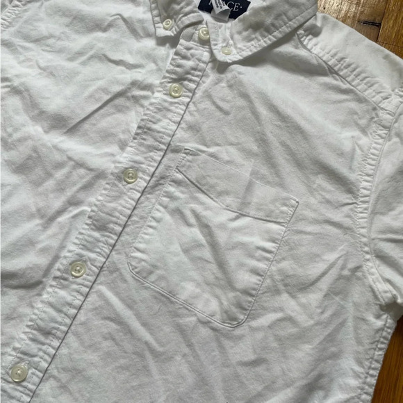 4/$25 The Children’s Place White Long Sleeve Button Down Oxford Shirt Size 16 - Picture 7 of 11